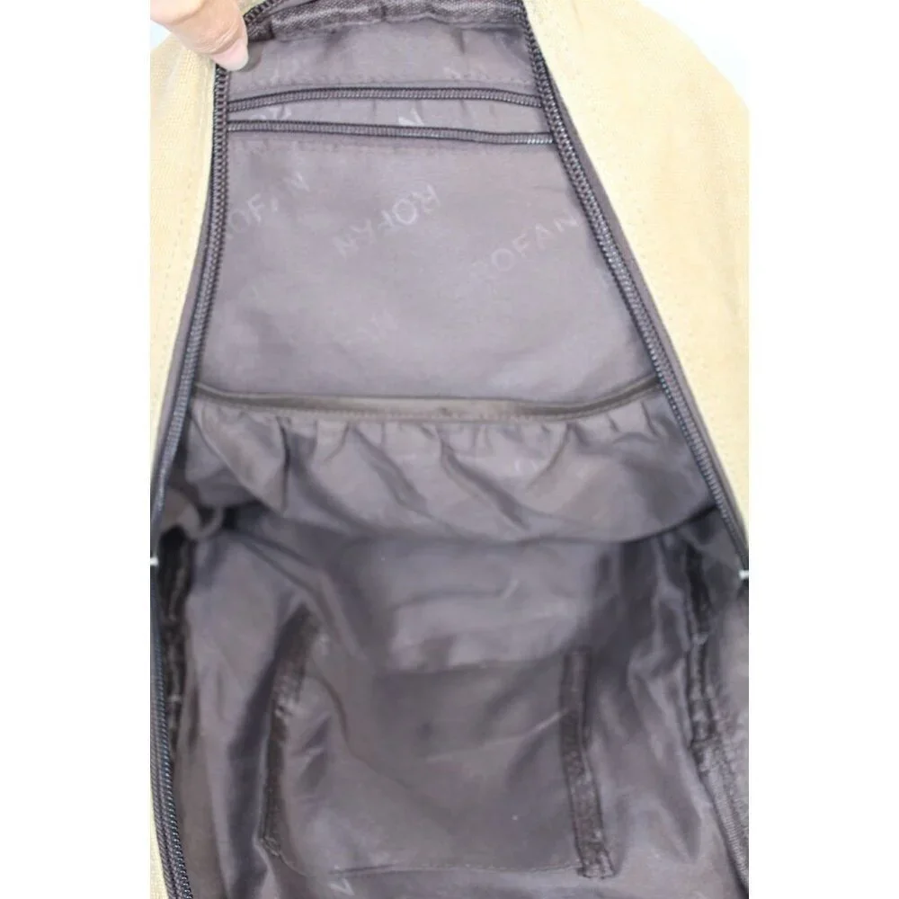 Anime‎ FAIRY TAIL Brown Tan Canvas Backpack Shoulder Bag Unisex College Travel